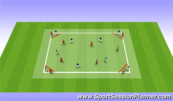 Football/Soccer Session Plan Drill (Colour): Screen 1