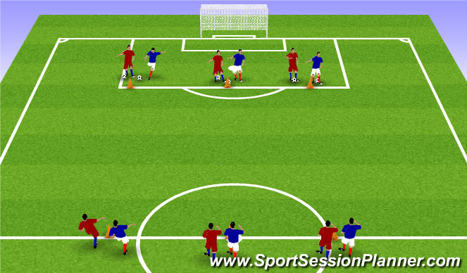 Football/Soccer Session Plan Drill (Colour): Gerrard Game
