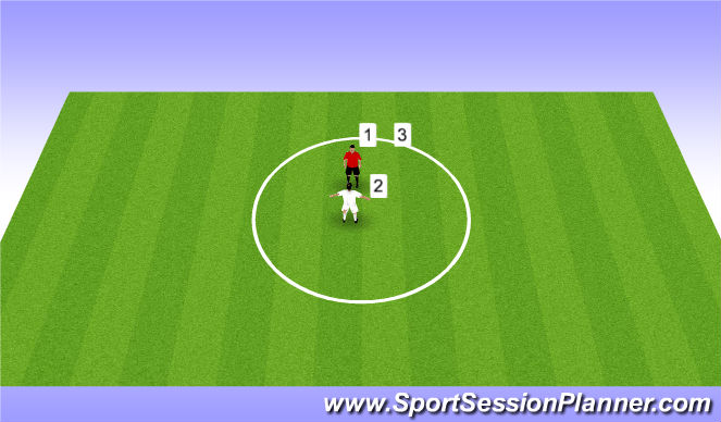Football/Soccer Session Plan Drill (Colour): Warm up