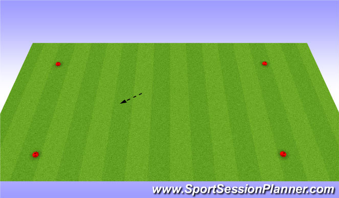 Football/Soccer Session Plan Drill (Colour): square passing