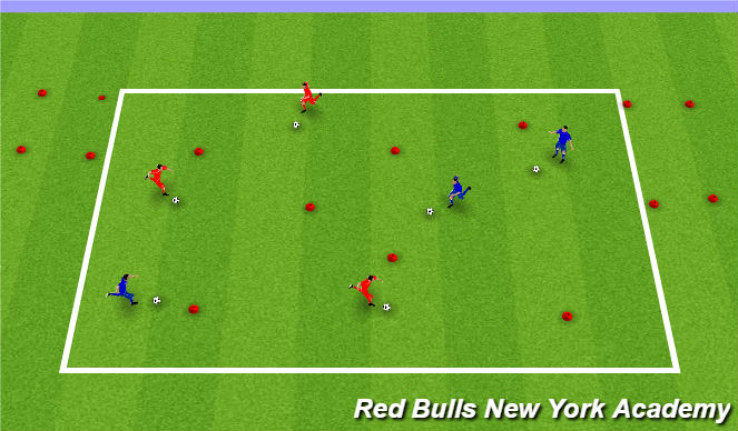 Football/Soccer Session Plan Drill (Colour): Soccer Island