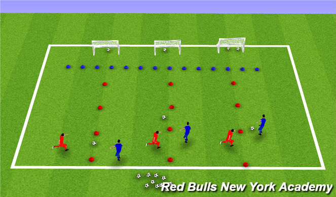 Football/Soccer Session Plan Drill (Colour): Treasure Island