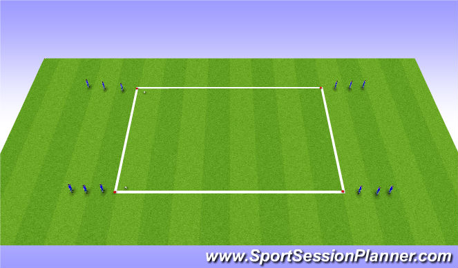 Football/Soccer Session Plan Drill (Colour): Warm Up