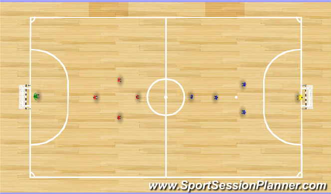Futsal Session Plan Drill (Colour): Arrival Activity