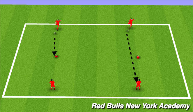 Football/Soccer Session Plan Drill (Colour): Warm-up