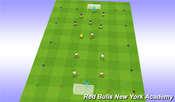 Football/Soccer Session Plan Drill (Colour): Game