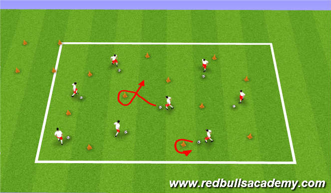 Football/Soccer Session Plan Drill (Colour): Main Theme
