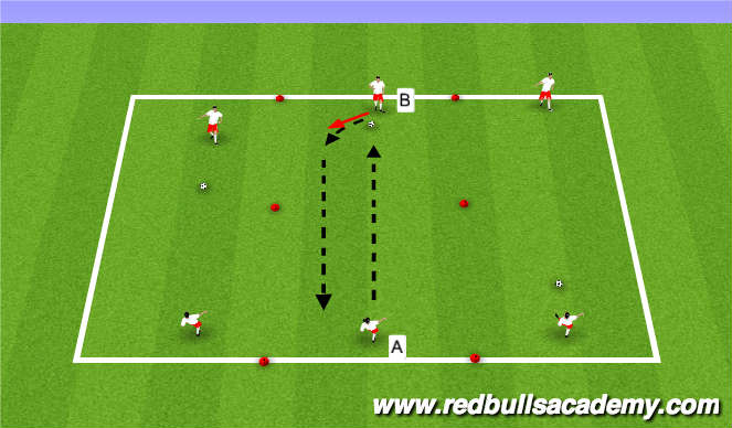 Football/Soccer Session Plan Drill (Colour): Warm Up