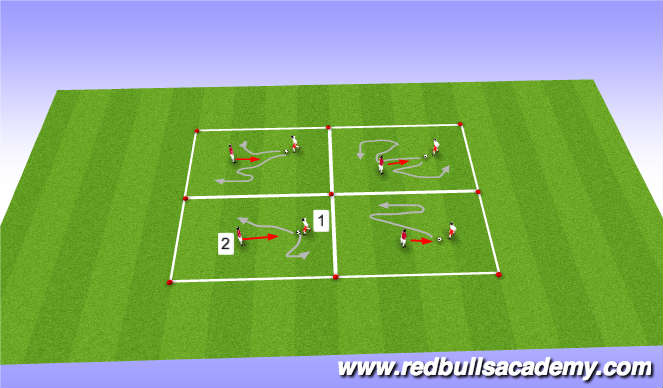 Football/Soccer Session Plan Drill (Colour): Warm-Up
