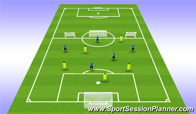 Football/Soccer Session Plan Drill (Colour): Alternate