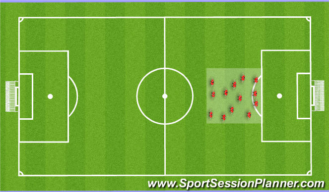 Football/Soccer Session Plan Drill (Colour): Ball Mastery