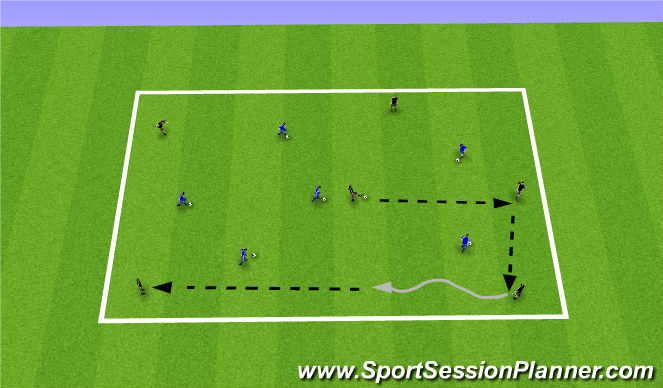 Football/Soccer Session Plan Drill (Colour): Screen 1
