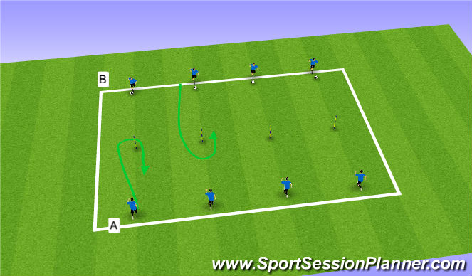 Football/Soccer Session Plan Drill (Colour): Screen 1
