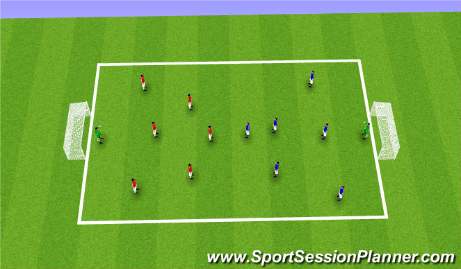 Football/Soccer Session Plan Drill (Colour): Teamwork
