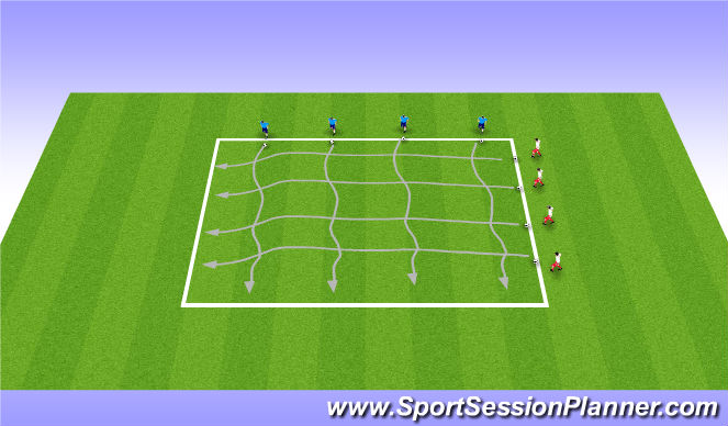 Football/Soccer Session Plan Drill (Colour): RWTB