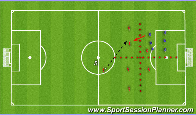 Football/Soccer Session Plan Drill (Colour): Positioning Game