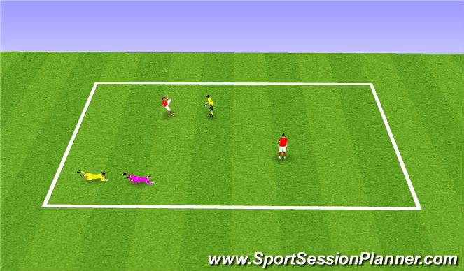 Football/Soccer Session Plan Drill (Colour): Warm-up