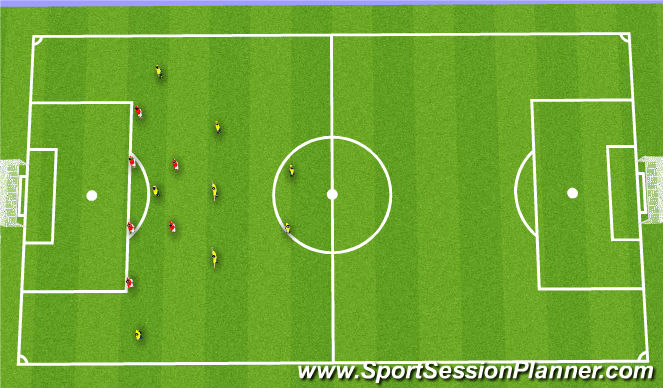 Football/Soccer Session Plan Drill (Colour): SSG