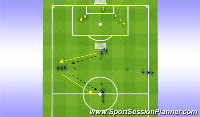 Football/Soccer Session Plan Drill (Colour): WARM UP