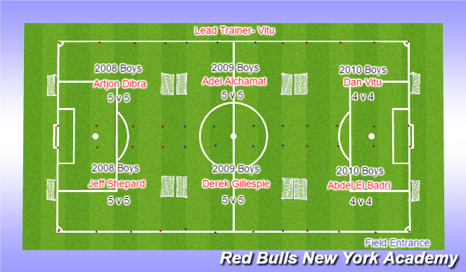 Football/Soccer Session Plan Drill (Colour): Centennial 3:30-5:30pm