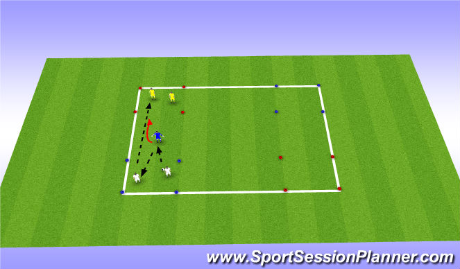 Football/Soccer Session Plan Drill (Colour): Technical Practice