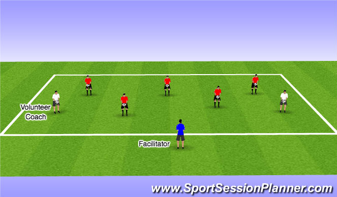 Football/Soccer Session Plan Drill (Colour): Simon Says