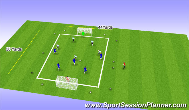 Football/Soccer Session Plan Drill (Colour): Global Final