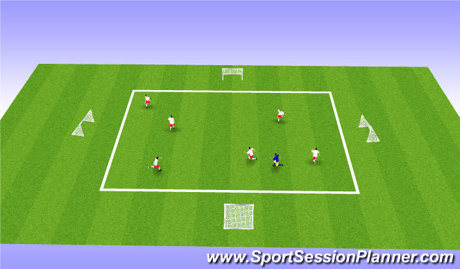 Football/Soccer Session Plan Drill (Colour): Warm Up