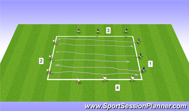 Football/Soccer Session Plan Drill (Colour): Activity 1/ Individual