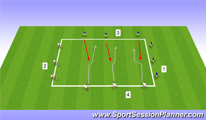 Football/Soccer Session Plan Drill (Colour): Activity 2 / Team