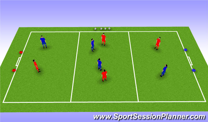 Football/Soccer Session Plan Drill (Colour): Screen 1