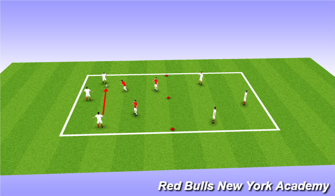 Football/Soccer Session Plan Drill (Colour): Warm-Up