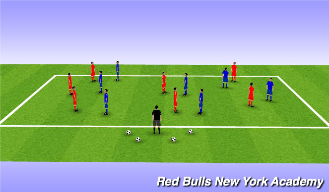 Football/Soccer Session Plan Drill (Colour): Warm Ups