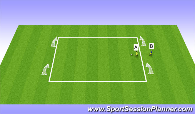 Fútbol Ejercicio del Plan de Sesiones (Color): Pull back attack