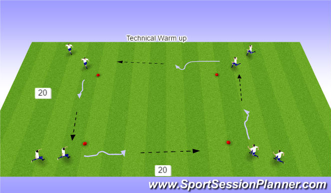 Football/Soccer Session Plan Drill (Colour): Screen 2