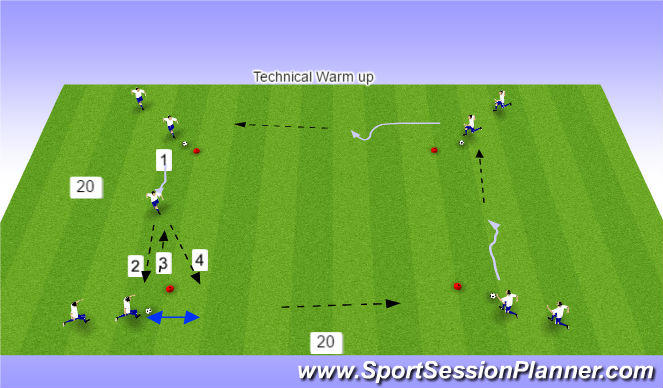 Football/Soccer Session Plan Drill (Colour): Screen 3