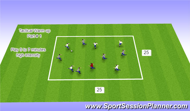 Football/Soccer Session Plan Drill (Colour): Screen 6
