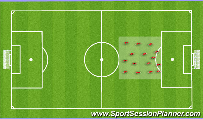 Football/Soccer Session Plan Drill (Colour): Ball Mastery