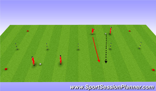 Football/Soccer Session Plan Drill (Colour): Warm Up