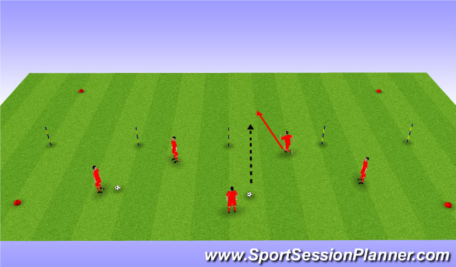 Football/Soccer Session Plan Drill (Colour): Exercise 1