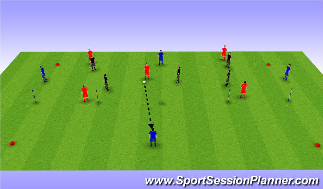 Football/Soccer Session Plan Drill (Colour): Exercise 2