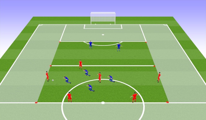 Football/Soccer Session Plan Drill (Colour): Positional Exercise 3
