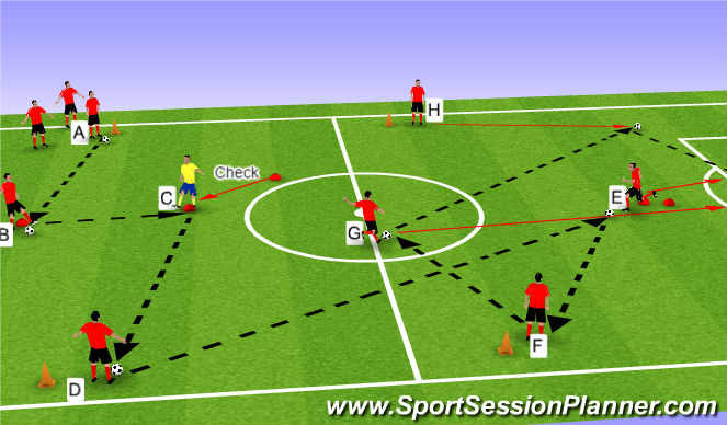 Football/Soccer Session Plan Drill (Colour): Screen 1