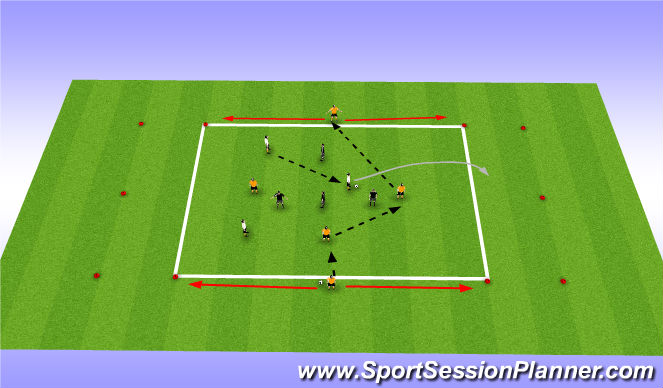 Football/Soccer Session Plan Drill (Colour): Stage 2