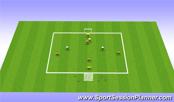 Football/Soccer Session Plan Drill (Colour): Stage 3