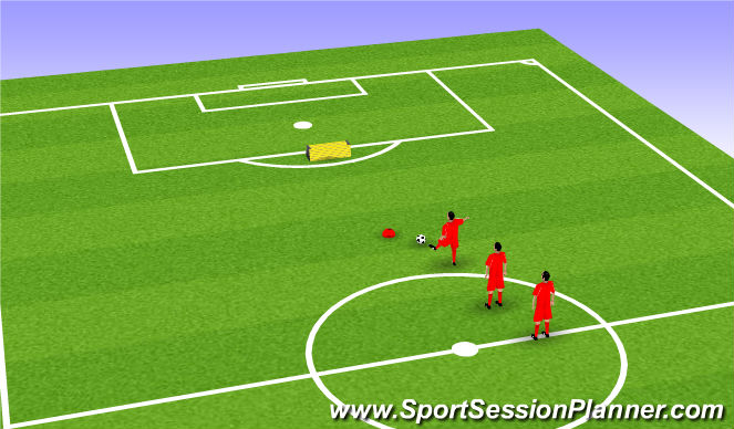 Football/Soccer Session Plan Drill (Colour): Bottle-Flip Game