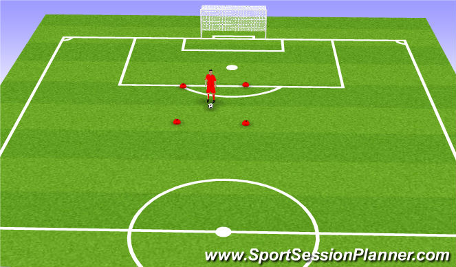 Football/Soccer Session Plan Drill (Colour): Sit-down Juggling