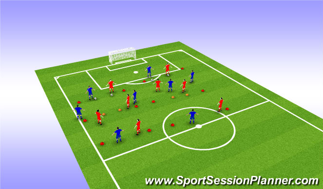 Football/Soccer Session Plan Drill (Colour): Screen 1