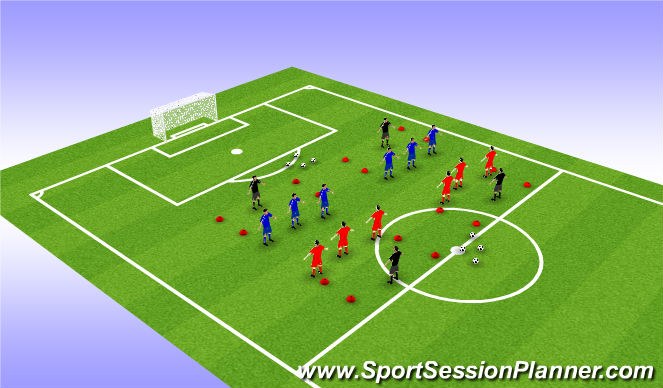 Football/Soccer Session Plan Drill (Colour): Screen 2