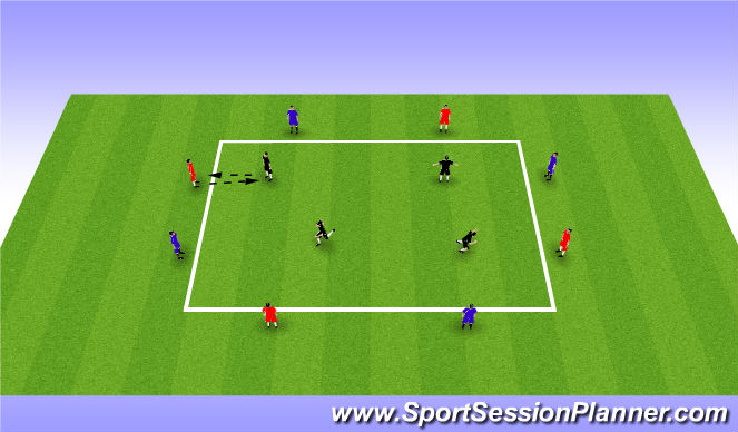 Football/Soccer Session Plan Drill (Colour): Screen 1